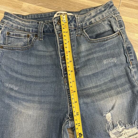 Wax Jean Skinny Distressed Jeans Women Size 7/28 - JN305 - Picture 6 of 8